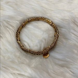 Alex & Ani Gold Rolling Hills Wrap Bangle Bracelet